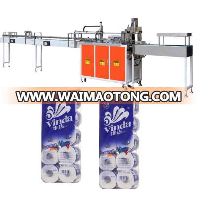 12 Rolls Automatic Toilet Paper Bundling Packing Machine